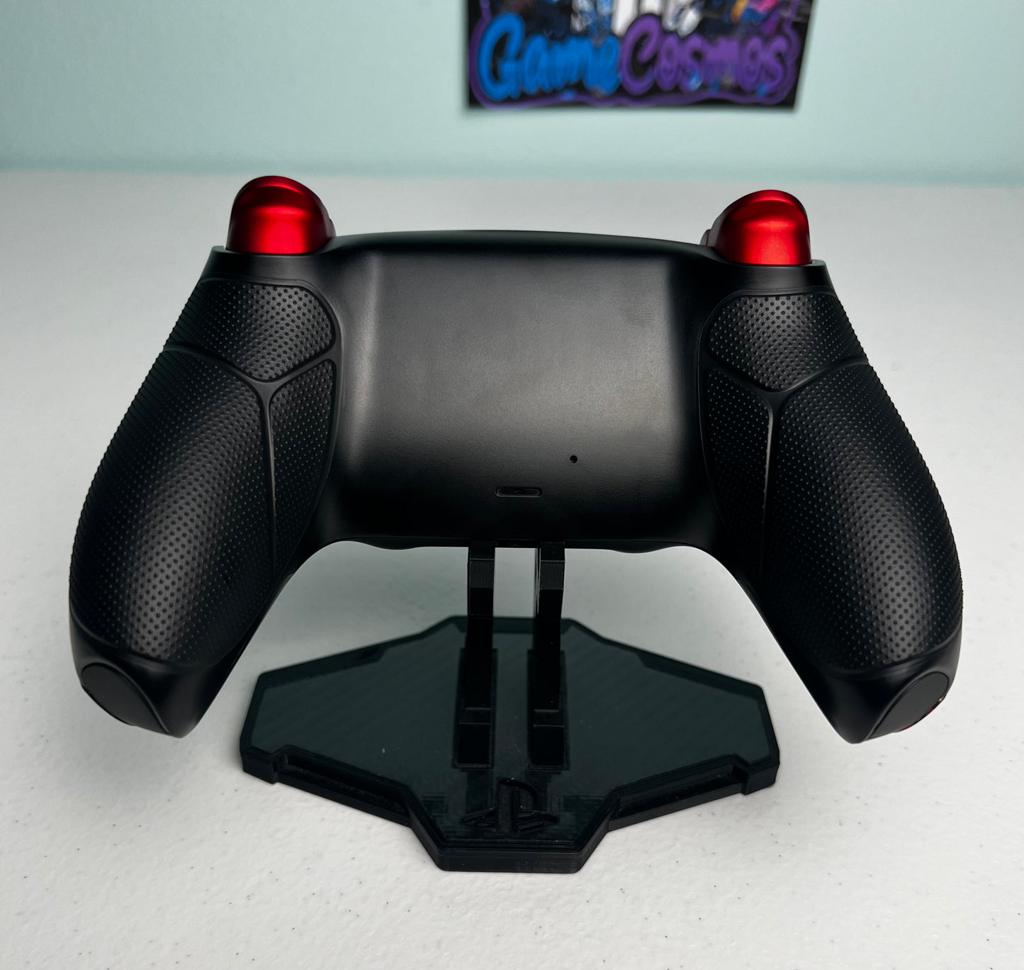 Anime Manga - Red Clouds - RGB LED - Custom Wireless Controller for PS5 Or PC
