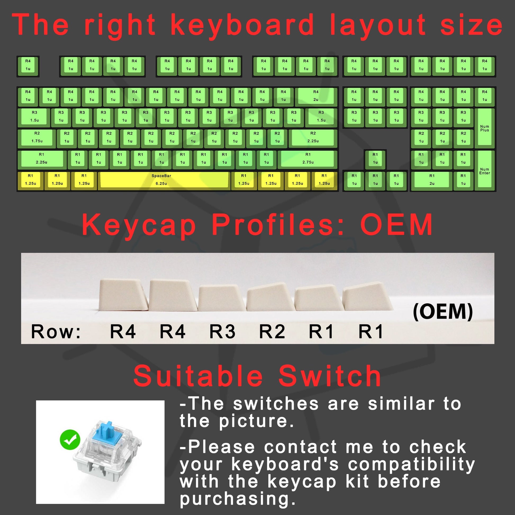123 Keys Anime keycap Set, Custom PBT Dye Subbed Keycaps For Mechanical Keyboard, Custom Keycap Profile Cherry - OEM For The Keyboard