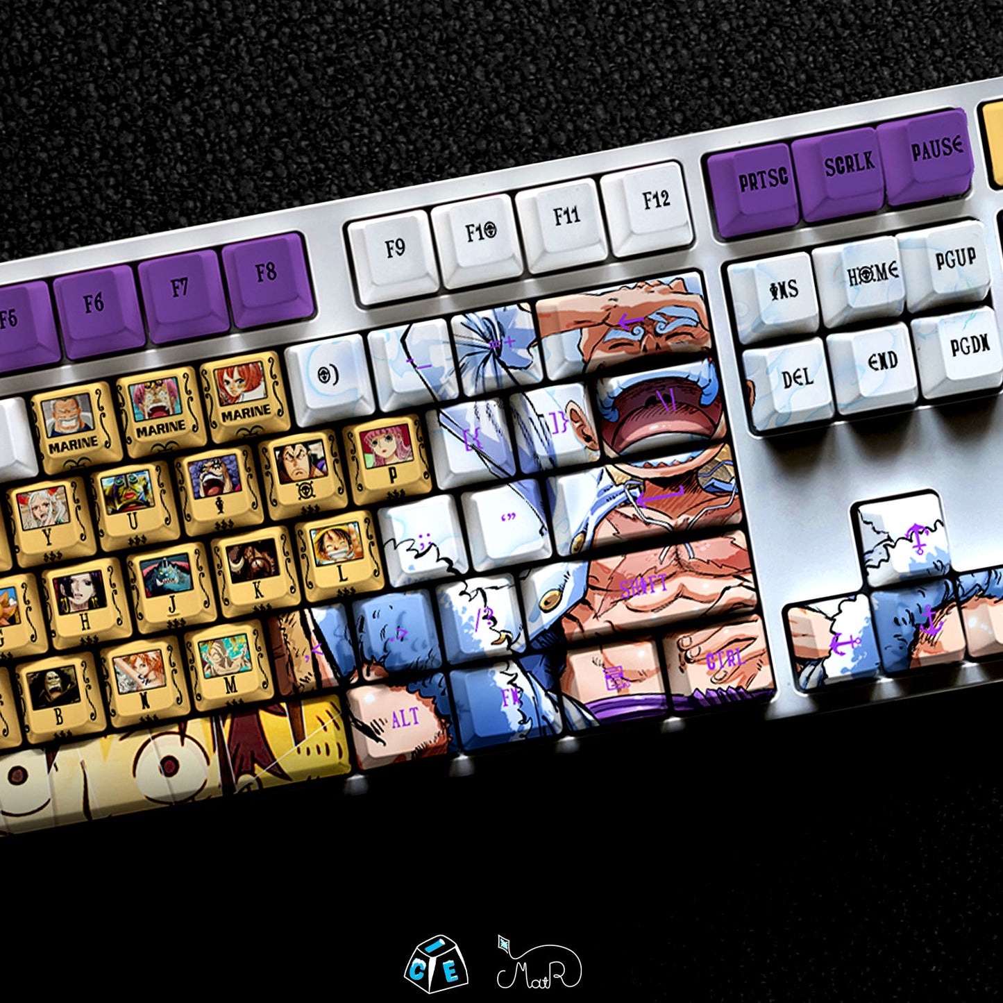 123 Keys Pirates' Wanted Posters Theme keycap, Hito Hito no Mi Model: Nika Keycaps, Wanted Poster Handmade Keycap Gift Decor For Gaming room