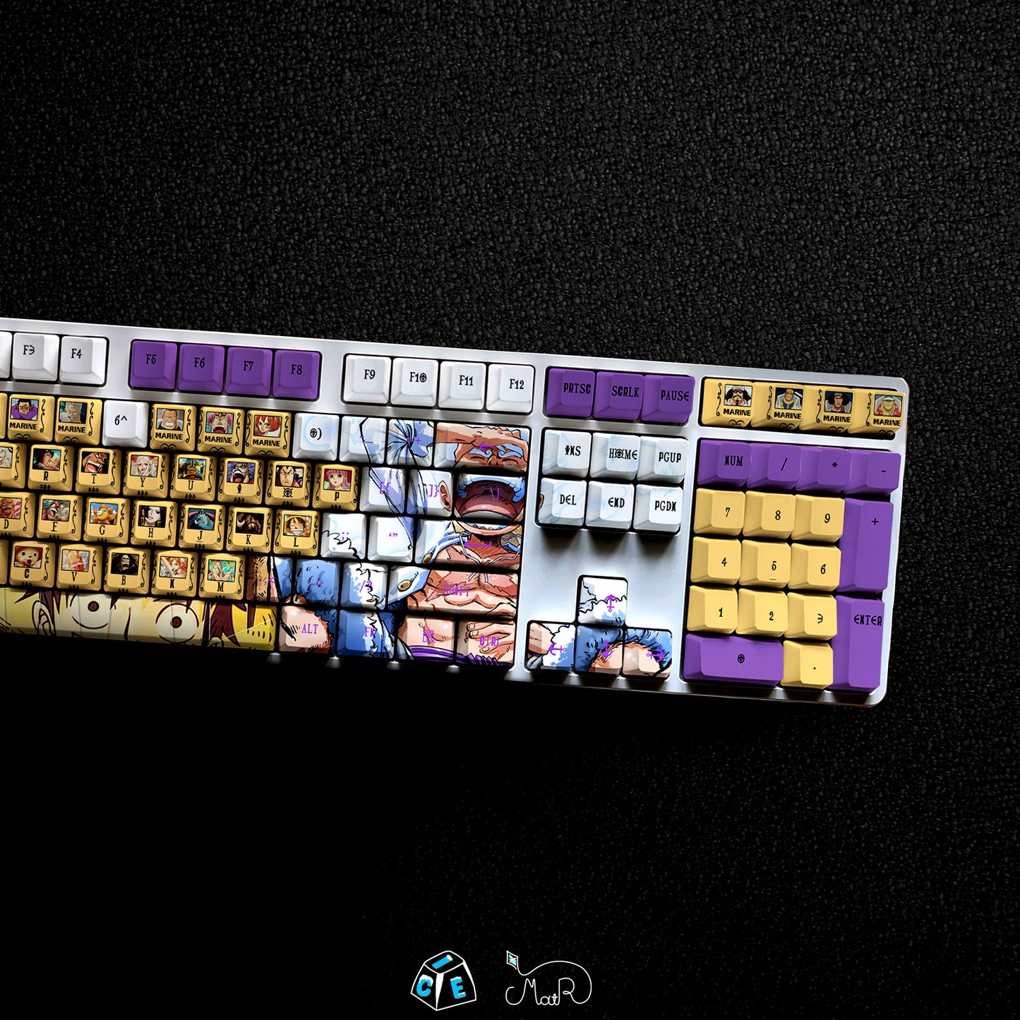 123 Keys Pirates' Wanted Posters Theme keycap, Hito Hito no Mi Model: Nika Keycaps, Wanted Poster Handmade Keycap Gift Decor For Gaming room