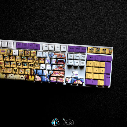 123 Keys Pirates' Wanted Posters Theme keycap, Hito Hito no Mi Model: Nika Keycaps, Wanted Poster Handmade Keycap Gift Decor For Gaming room