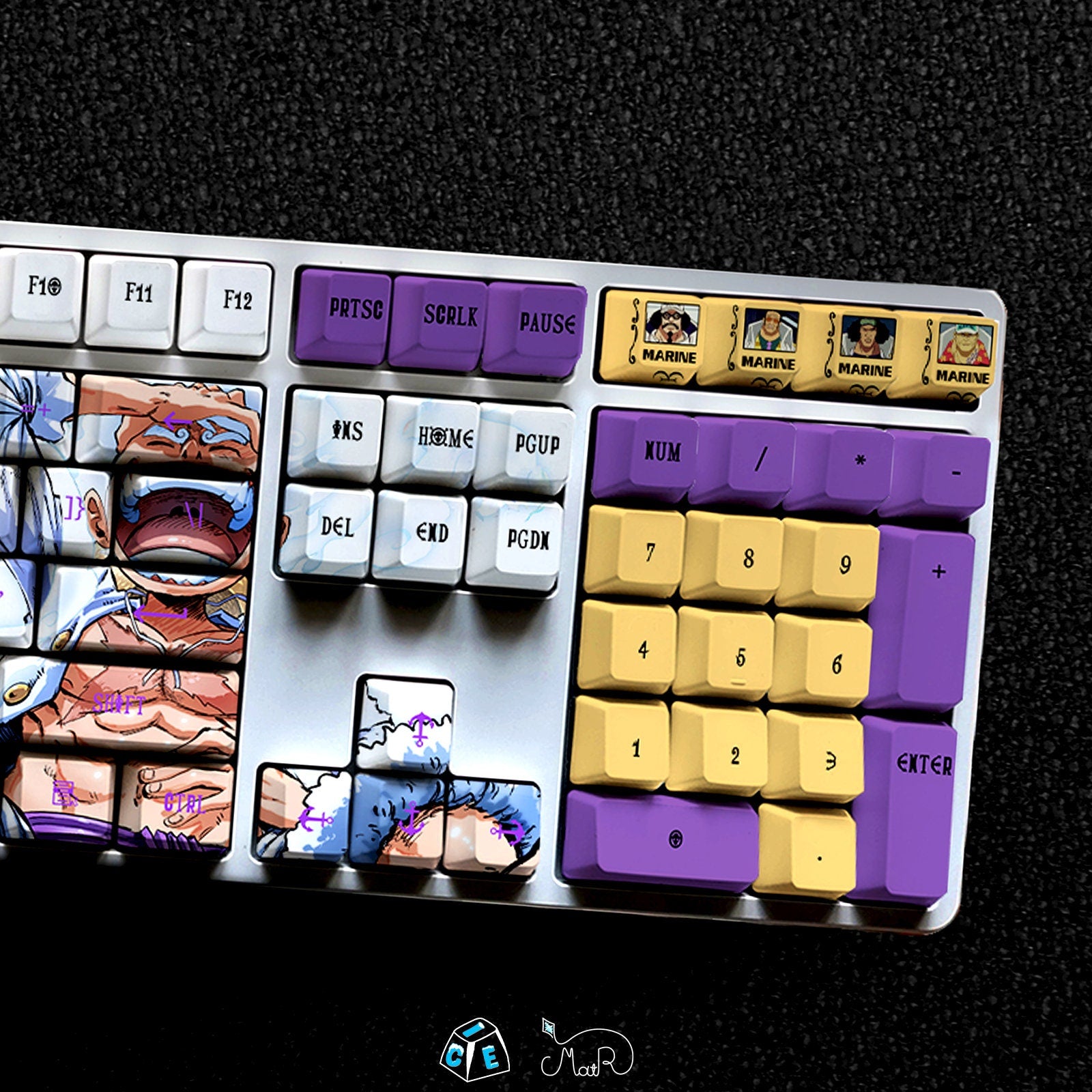 123 Keys Pirates' Wanted Posters Theme keycap, Hito Hito no Mi Model: Nika Keycaps, Wanted Poster Handmade Keycap Gift Decor For Gaming room