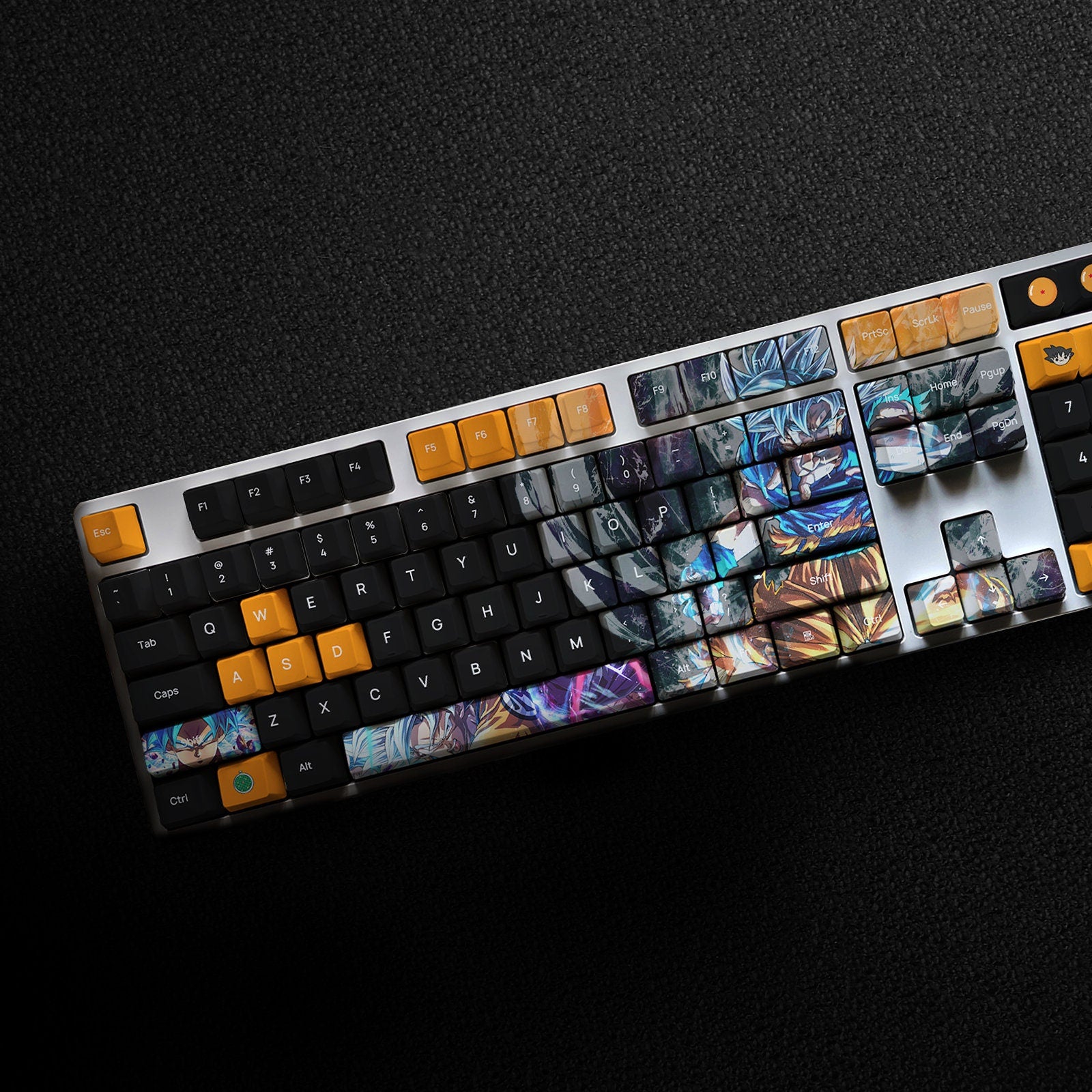 123 Keys Anime keycap Set, Custom PBT Dye Subbed Keycaps For Mechanical Keyboard, Custom Keycap Profile Cherry - OEM For The Keyboard