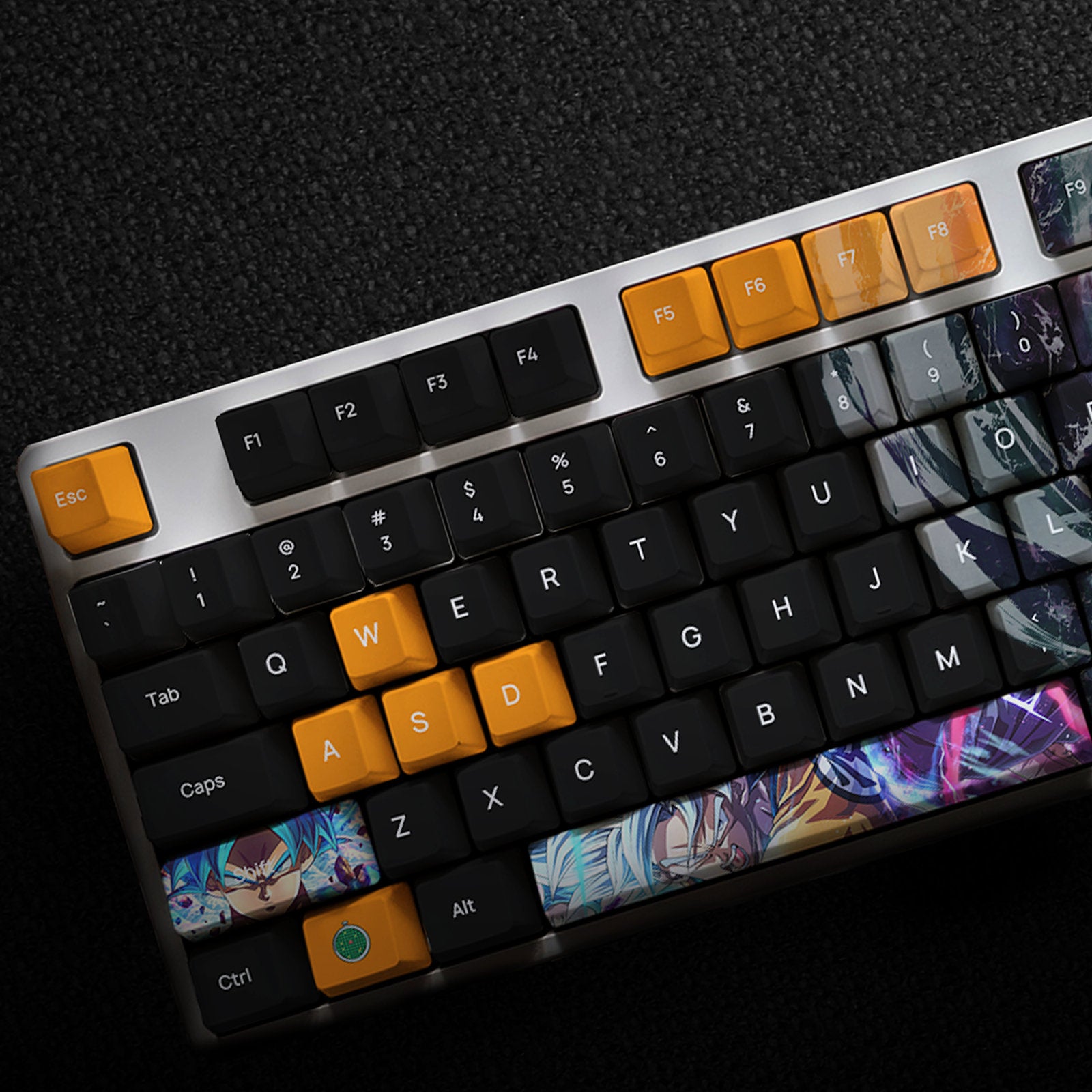 123 Keys Anime keycap Set, Custom PBT Dye Subbed Keycaps For Mechanical Keyboard, Custom Keycap Profile Cherry - OEM For The Keyboard