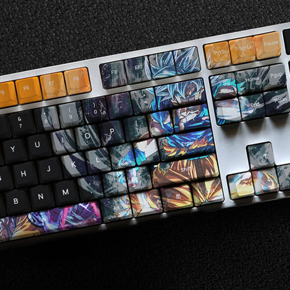 123 Keys Anime keycap Set, Custom PBT Dye Subbed Keycaps For Mechanical Keyboard, Custom Keycap Profile Cherry - OEM For The Keyboard