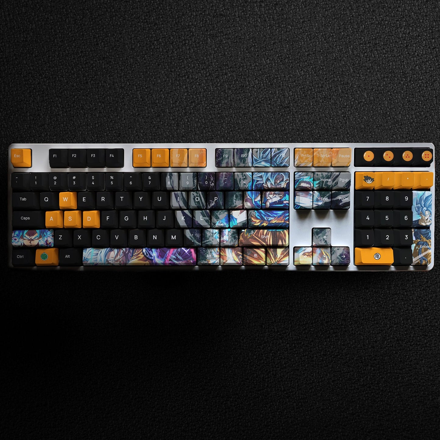 123 Keys Anime keycap Set, Custom PBT Dye Subbed Keycaps For Mechanical Keyboard, Custom Keycap Profile Cherry - OEM For The Keyboard