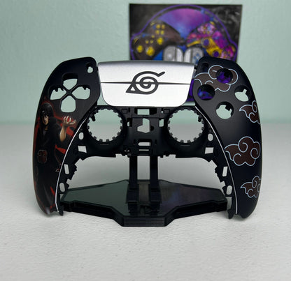 Anime Manga - Red Clouds - RGB LED - Custom Wireless Controller for PS5 Or PC