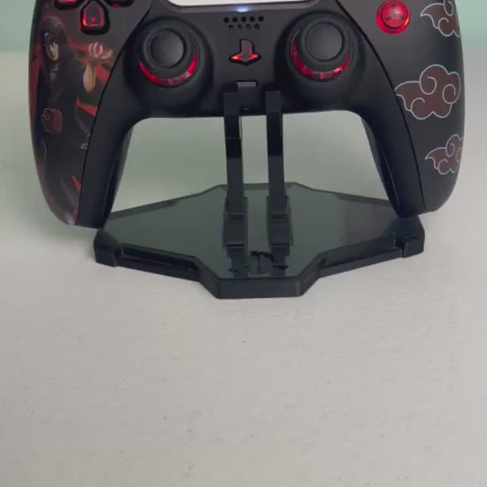 Anime Manga - Red Clouds - RGB LED - Custom Wireless Controller for PS5 Or PC